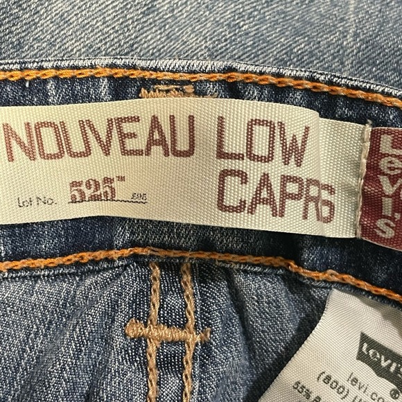 Levi’s  525 VTG Nouveau Low Rise Capri Jeans Size 12 - Picture 6 of 9